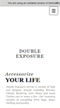 Mobile Screenshot of doubleexposurefashion.com